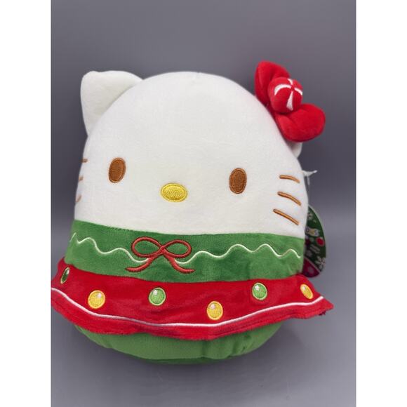Hello Kitty Christmas Squishmallows 8” Plush Jazwares 2024 Holiday Sanrio NWT - Picture 1 of 3